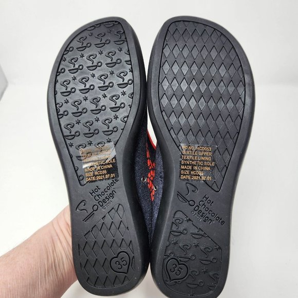 Hot Chocolate Design Chocolaticas VELVET SNAKE Mary Jane Flats Shoes Sz 35 US 5 - Picture 2 of 6